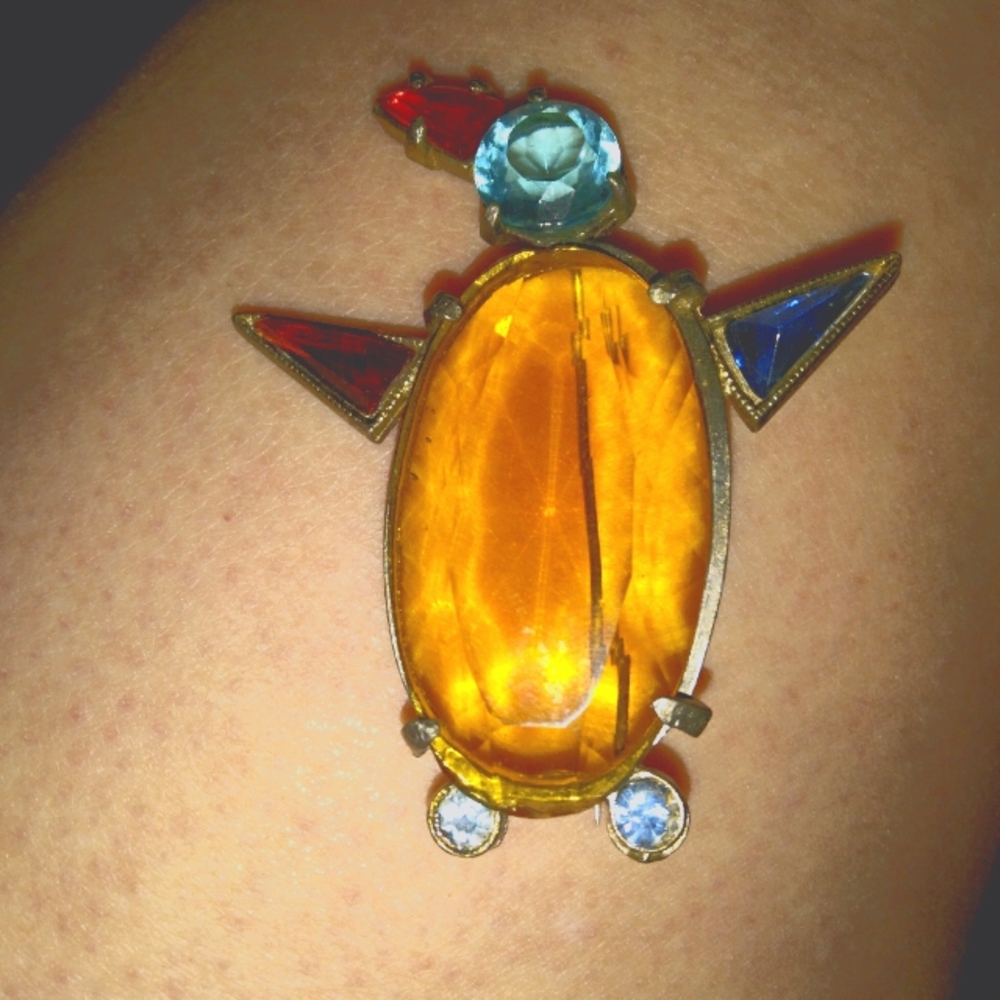 Vintage brooches penguin